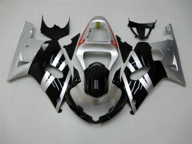 01-03 Schwarz Silber GSXR 600/750 Motorrad Verkleidung