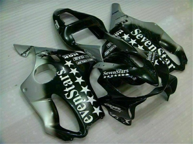 01-03 Schwarz Silber SevenStarss CBR600 F4i Motorrad Verkleidung