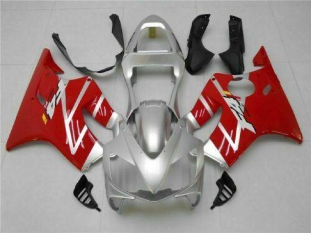 01-03 Silber Rot CBR600 F4i Motorrad Verkleidung 01-03 Silber Rot CBR600 F4i Motorrad Verkleidung