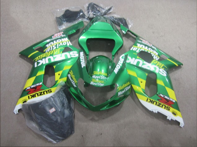 01-03 Telefunica Movistar GSXR 600 Motorrad Verkleidung