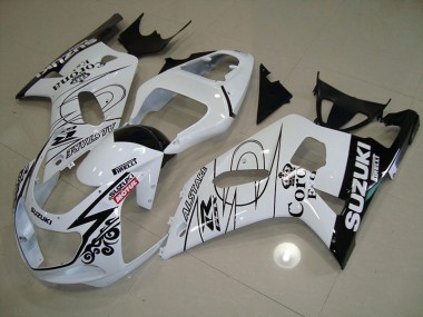 01-03 Weiß Alstare Motul GSXR 750 Motorrad Verkleidung