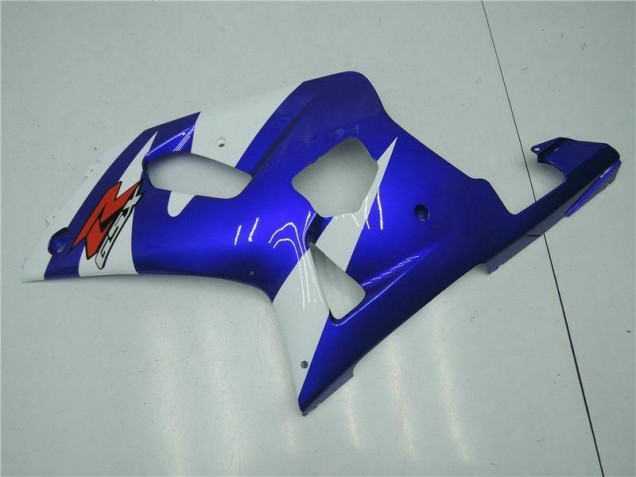01-03 Weiß Blau GSXR 600/750 Motorrad Verkleidung 01-03 Weiß Blau GSXR 600/750 Motorrad Verkleidung