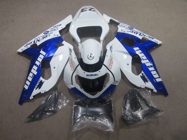 01-03 Weiß Blau Motul GSXR 600 Motorrad Verkleidungen