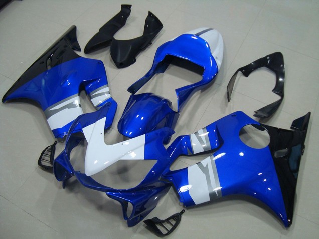 01-03 Weiß Blau Schwarz CBR600 F4i Motorrad Verkleidung