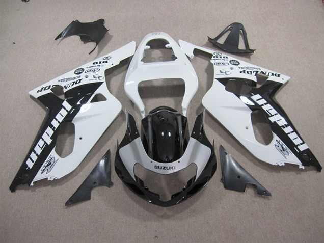 01-03 Weiß Schwarz GSXR 600 Motorrad Verkleidung