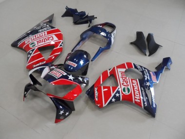 02-03 Dunkel blau Star CBR900RR 954 Motorrad Verkleidung
