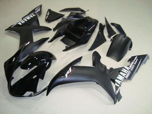 02-03 Matt Schwarzweiß YZF R1 Motorrad Verkleidung