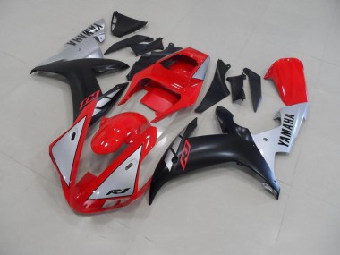 02-03 Rot Matte Silber YZF R1 Motorrad Verkleidung