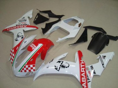 02-03 Rot Weiß Flag YZF R1 Motorrad Verkleidung