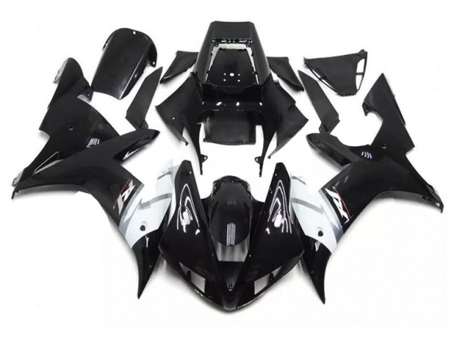 02-03 Schwarz Weiß YZF R1 Motorrad Verkleidung
