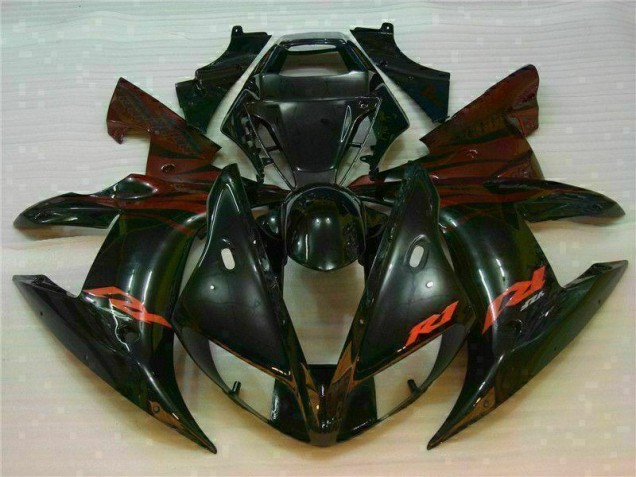 02-03 Schwarz YZF R1 Motor Verkleidungen