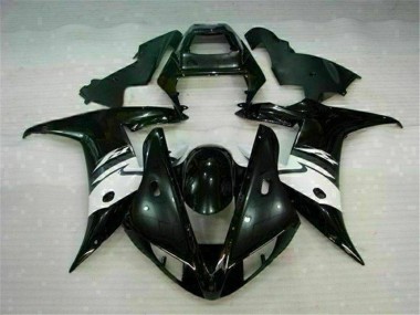 02-03 Schwarz YZF R1 Motorrad Vollverkleidung