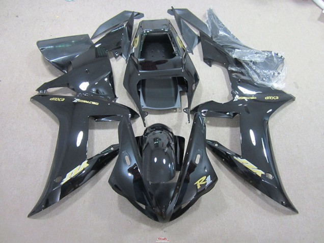 02-03 Schwarz und Gold Aufkleber YZF R1 Motorrad Verkleidung