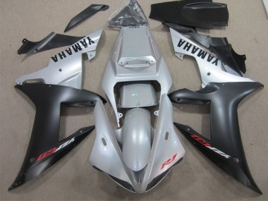 02-03 Silber Schwarz YZF R1 Motorrad Vollverkleidung