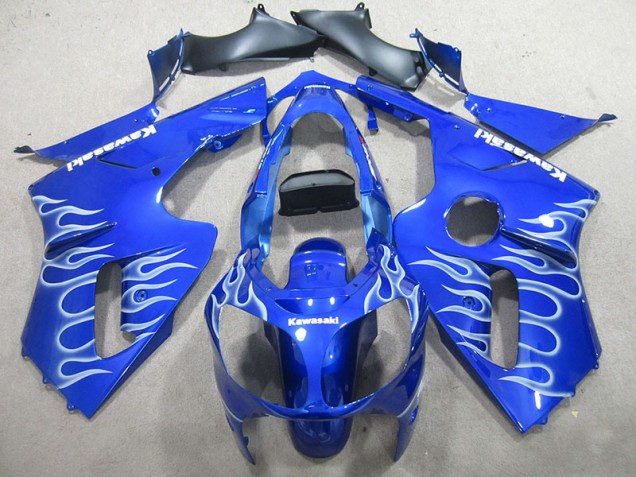 02-06 Blau weiße Flamme ZX12R Motorrad Verkleidung 02-06 Blau weiße Flamme ZX12R Motorrad Verkleidung