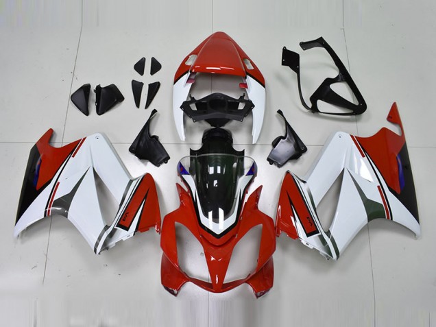 02-13 Weiß Rot VFR800 Motorrad Verkleidung