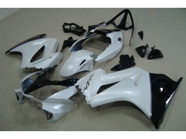 02-13 Weiß Schwarz VFR800 Motorrad Verkleidung & Plastik