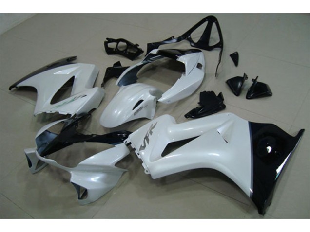 02-13 Weiß Schwarz VFR800 Motorrad Verkleidung & Plastik