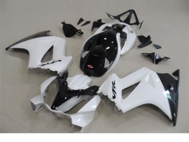 02-13 Weiß Schwarz VFR800 Motorrad Verkleidungen
