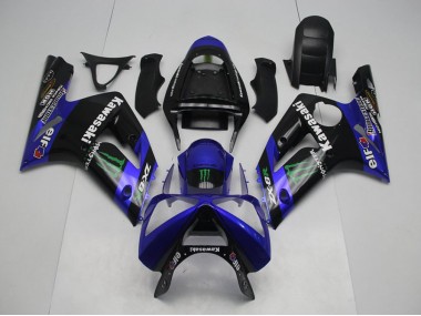 03-04 Blau Monster ZX6R Motorrad Verkleidung
