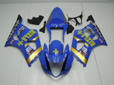 03-04 Blau Rizla GSXR 1000 Motorrad Verkleidung