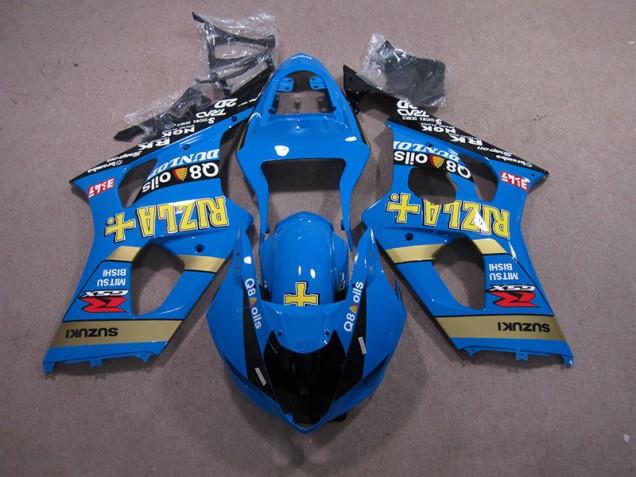 03-04 Blau Rizla Q8 Oils GSXR 1000 Motorrad Verkleidung