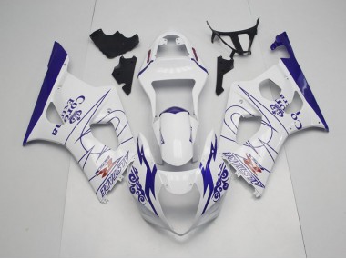 03-04 Blau Whie Corona GSXR 1000 Motorrad Verkleidung