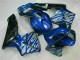 03-04 Blau mit silberner Flamme CBR600RR Motorrad Verkleidung