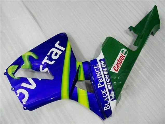 03-04 Blaugrün Movistar Castrol CBR600RR Motorrad Verkleidung