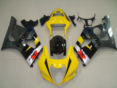03-04 Gelb Grau GSXR 1000 Motorrad Verkleidung