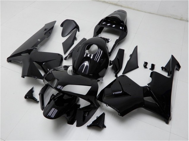 03-04 Glänzend Schwarz CBR600RR Motorrad Verkleidungen 03-04 Glänzend Schwarz CBR600RR Motorrad Verkleidungen