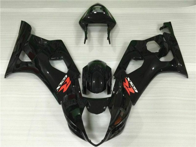 03-04 Glänzend Schwarz GSXR 1000 Motorrad Vollverkleidung 03-04 Glänzend Schwarz GSXR 1000 Motorrad Vollverkleidung