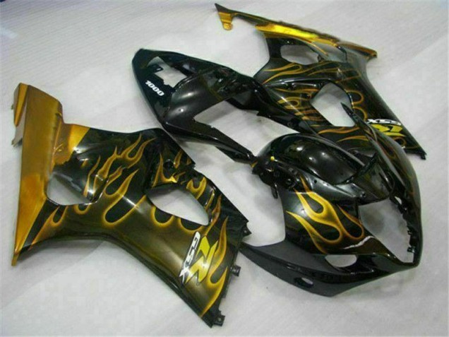 03-04 Gold Schwarz GSXR 1000 Motorrad Verkleidung 03-04 Gold Schwarz GSXR 1000 Motorrad Verkleidung