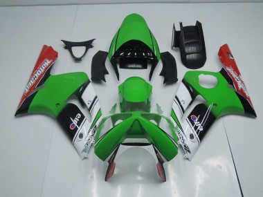 03-04 Grüne Motocard ZX6R Motorrad Verkleidung