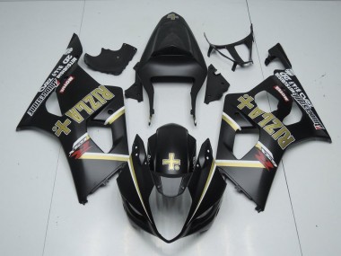 03-04 Matt Schwarzer Rizla GSXR 1000 Motorrad Verkleidung