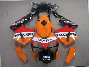 03-04 Orange Schwarz Repsol CBR600RR Motorrad Verkleidung