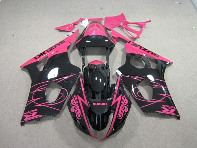 03-04 Rosa Schwarz GSXR 1000 Motorrad Verkleidung