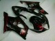 03-04 Rot Flamme GSXR 1000 Motorrad Verkleidung