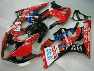 03-04 Rot GSXR 1000 Motorrad Verkleidungen