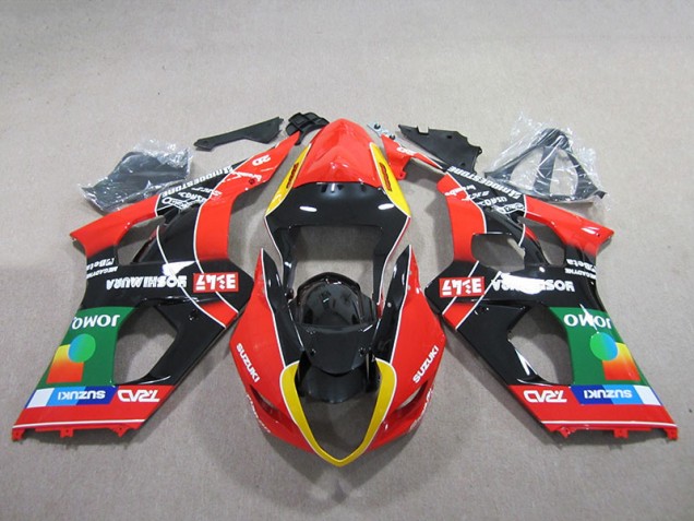 03-04 Rot Grün Schwarz GSXR 1000 Motorrad Verkleidung 03-04 Rot Grün Schwarz GSXR 1000 Motorrad Verkleidung