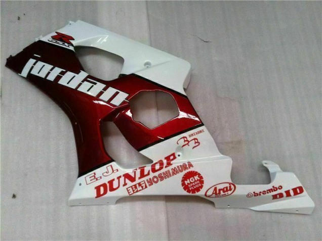 03-04 Rot Weiß GSXR 1000 Motorrad Verkleidungen 03-04 Rot Weiß GSXR 1000 Motorrad Verkleidungen