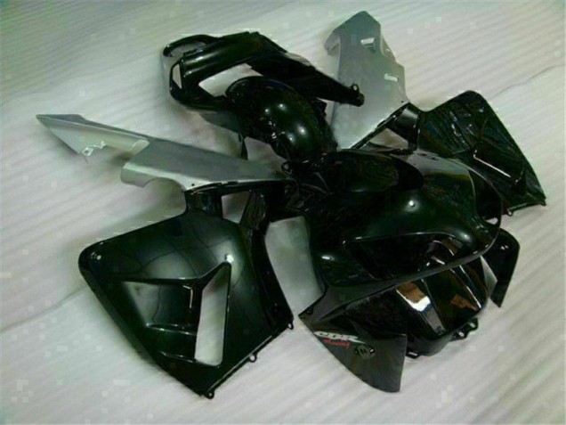 03-04 Schwarz CBR600RR Motorrad Vollverkleidung & Plastik