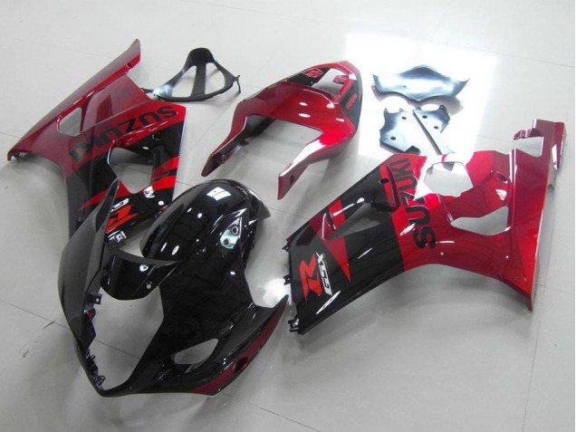 03-04 Schwarz Rot GSXR 1000 Motorrad Verkleidungen