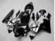 03-04 Schwarz Silber CBR600RR Motorrad Verkleidung