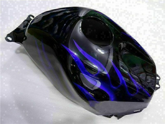 03-04 Schwarz mit Blaur Flamme CBR600RR Motorrad Verkleidung 03-04 Schwarz mit Blaur Flamme CBR600RR Motorrad Verkleidung