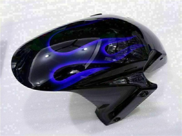 03-04 Schwarz mit Blaur Flamme CBR600RR Motorrad Verkleidung 03-04 Schwarz mit Blaur Flamme CBR600RR Motorrad Verkleidung