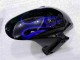 03-04 Schwarz mit Blaur Flamme CBR600RR Motorrad Verkleidung 03-04 Schwarz mit Blaur Flamme CBR600RR Motorrad Verkleidung