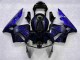 03-04 Schwarz mit Blaur Flamme CBR600RR Motorrad Verkleidung 03-04 Schwarz mit Blaur Flamme CBR600RR Motorrad Verkleidung
