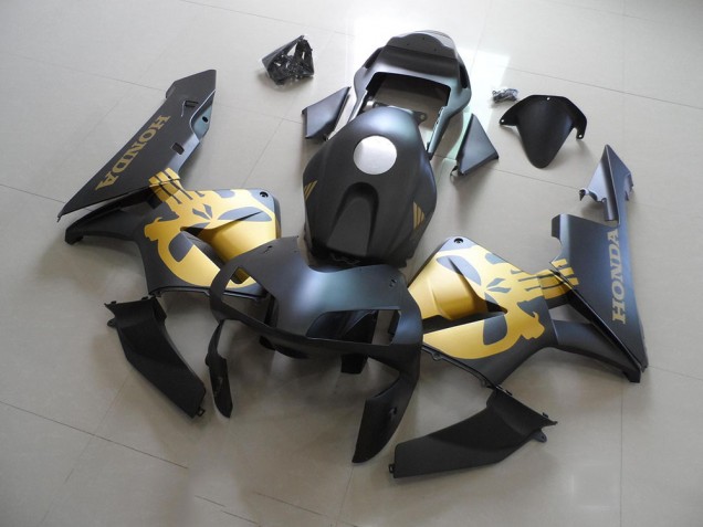 03-04 Schwarz und Gold Aufkleber CBR600RR Motorrad Verkleidungen