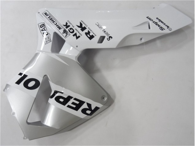 03-04 Silver Weiß Schwarz Repsol CBR600RR Motorrad Verkleidung 03-04 Silver Weiß Schwarz Repsol CBR600RR Motorrad Verkleidung